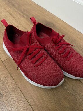 Good condition Red Sketchers Slip On Shoes Women's Size 10